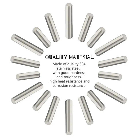 Stainless Steel Dowel Pins Shelf Support Pegs Kit, 150 Pieces, M2 M3 M4, corrosion-resistant cabinet and furniture fasteners