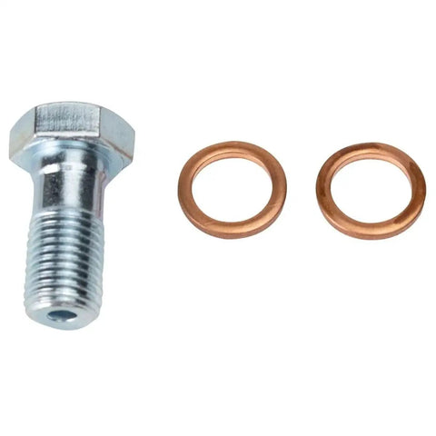 Brake caliper mounting bolt with two copper washers; steel hex bolt for Chevy/GMC Sierra 2500HD/3500HD 11-19