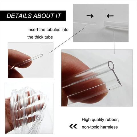 Fiber optic car interior light cable, PMMA light guide, 236 in length, clear tubing