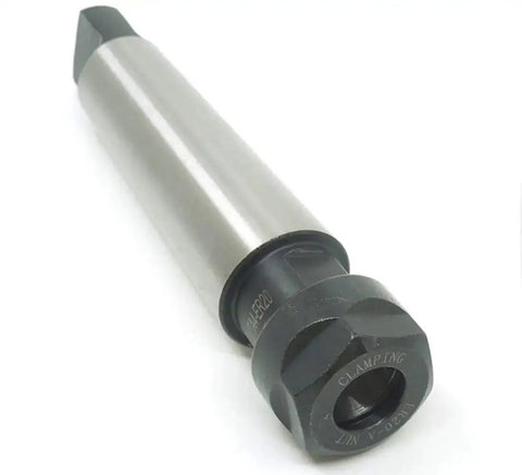 ER20 Morse Spindle Taper Flat Tail Shank Collet Chuck Tool For Milling Machines And CNC Lathes MTA4 ER20A Heavy Duty viewed from angle