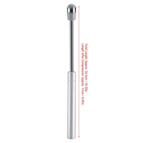 Soft Close Gas Stay Hinges for Cabinets and Storage Boxes, 2 Pack, 150N Lift Support With Thick Zinc Alloy Connector, side view