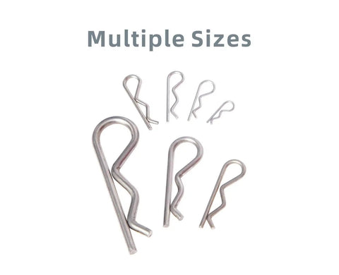 95 Piece Cotter Pins Kit With 7 Sizes Heavy Duty Stainless Steel R Clips For Trailer Hitch And Spring Fasteners Rustproof 304 Grade Hardware Essentials