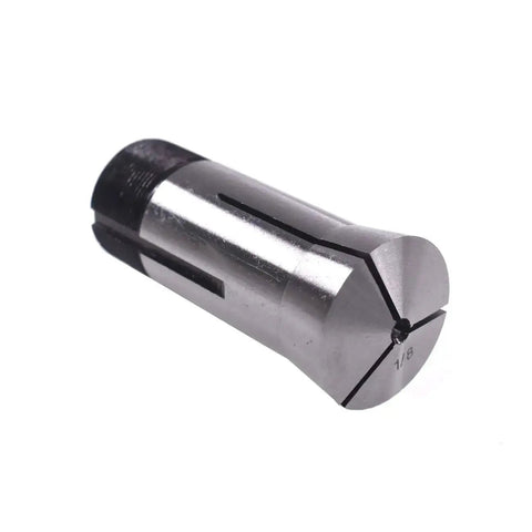 Close-up of a single 1/8 inch collet from the 5C Collet Set For Mill Chuck Holder One Eighth To One Inch In Sixteenths Hardened TIR 0.0005 Lathe.