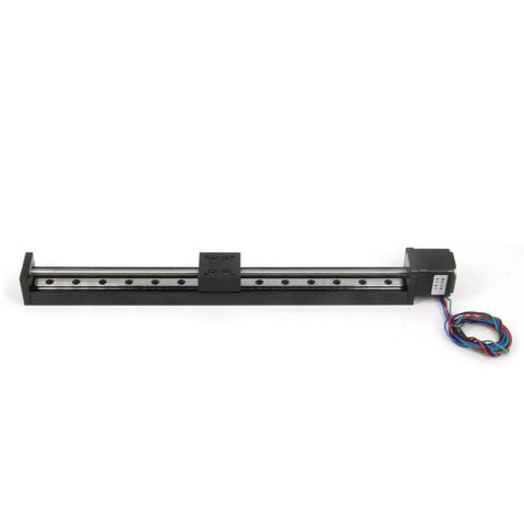 Slick Mini Linear Rail Guide Slide Actuator 250mm Stroke With T6x1 Lead Screw And NEMA 11 Stepper Motor, top view