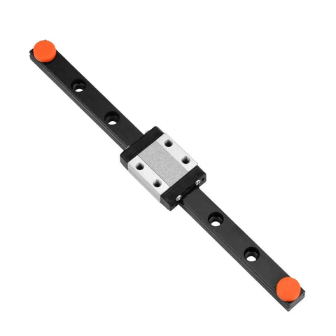 250mm Linear Sliding Rail Guide With Carriage Block For 3D Printer And CNC Machines Rock Solid Smooth Stainless Steel Bearings Durable Black Finish Includes Rail And Carriage