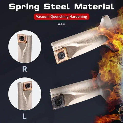Versatile All In One Drilling And Boring Tool For Metalworking With Pro Grade Capabilities And Continuous Drilling Boring Turning And Facing Featuring TCAP 08R 10R 12R 14R 16R 2.25D And 3.25D Diameters showcasing spring steel material