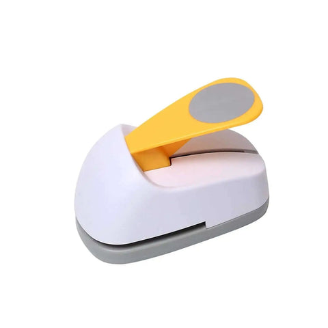3 Inch Circle Lever Punch for paper crafting and DIY projects, premium circle punch tool with easy lever operation, side view