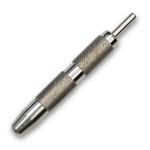 Jiffy Centering Punch For Quick Screw Hole Start In Hinges And Brackets With An Automatic Centering Tip, Durable Silver Tool From General Tools 806.