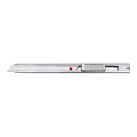 Auto Lock Stainless Steel Utility Knife With 9mm Blade Built In Snapper Pocket Clip Ambidextrous Tool For Pros And DIYers Rust Resistant Cutter