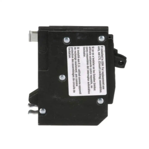 Side view of Tandem Mini Circuit Breaker For QO Panels Two In One 2 Poles 20 Amp 120 240V Plug In Mount Dual Breaker