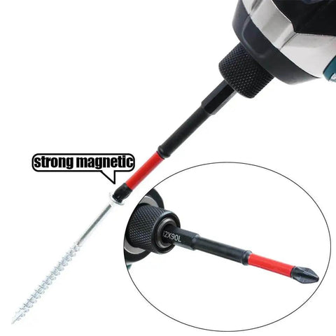 Magnetic Anti Slip Phillips PH2 Screwdriver Bit Set With Ten Pack Three And A Half Inch TS2 Long Impact Driver Bits installation