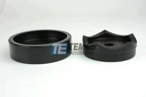 3-1/2 Inch Conduit Punch And Die Kit For Hydraulic Knockout Driver, black oxide finish, steel, side view