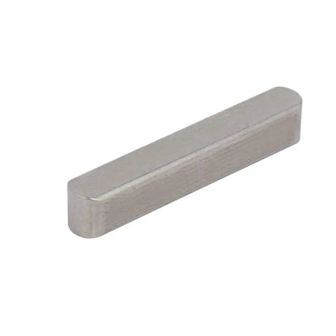 Front view of Pro Grade 304 Stainless Steel Key Stock Keystock 30mm By 5mm By 5mm Silver Tone for metalworking.