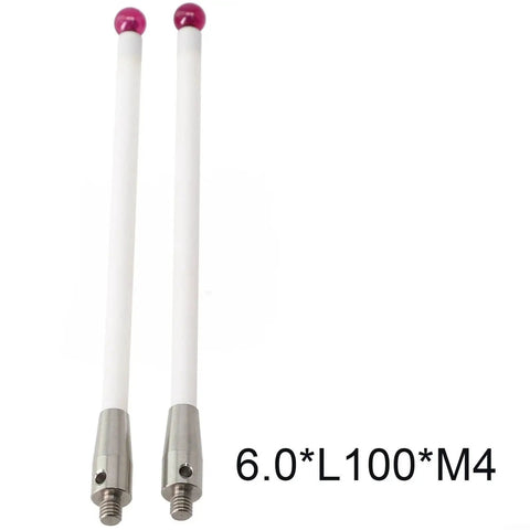 Ceramic Stem Probe Stylus Tips For CMM Probes 6mm Ball Tip 100mm Length 2 Pack Compatible With Renishaw A 5000 3712 For Industrial Inspection And Coordinate Measuring Machine QC