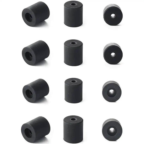 12Pcs Silicone Bed Spacers And Mounts For 3D Printers Easy Bed Leveling Kit With 0.63in And 0.7in Spacers 18mm Mounts Shown