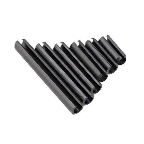 10 Pieces Black Dowel Roll Pin Set M5 70mm Durable Cotter Pin For Quick And Rock Solid Fits, cylindrical carbon steel design