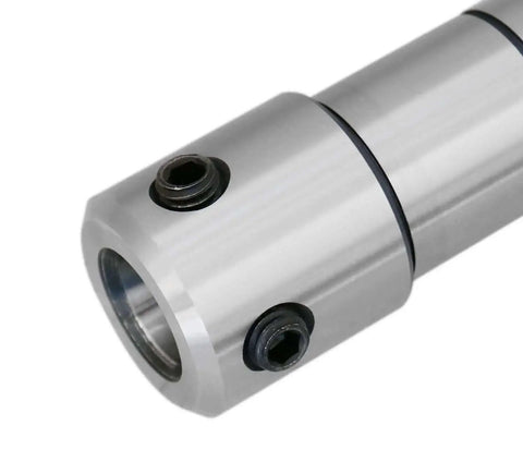 Close-up of MT4 To Three Quarters Inch Weldon Shank Arbor For Annular Cutters With Key For Drill Press And Milling Machines From Accusize Industrial Tools