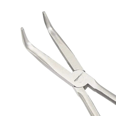 Extra Long Reach Needle Nose Pliers Set For Tight Spaces Three Piece Versatile Workhorse Tool Kit With 90 Degree 45 Degree And Straight Tips