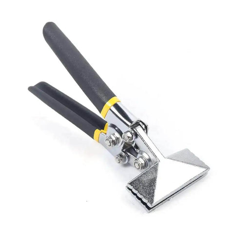 Two Pack 75mm Bending Pliers With Straight And Elbow Handles for sheet metal bending and shaping, featuring flat jaws, close-up view.