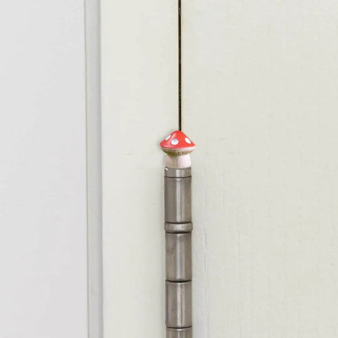 Set Of 6 Red Hinge Head Decorative Toppers For Doors With Magnetic Hinge Heads Mushroom Style Quirky Miniature Trinkets Hinge Pin Topper Decor For Doors And Cabinets Easy Magnetic Placement On Any Metal Surface on metal hinge