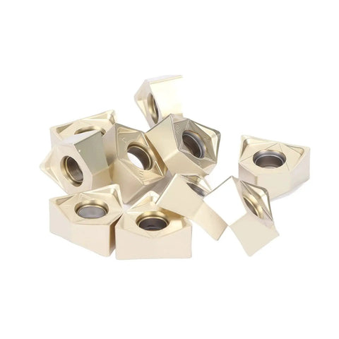 Pro Grade Premium Silver Coated Indexable Carbide Inserts For Lathe Turning Blades High Precision Wear Resistant Cutting Tools For Steel Wood Plastic Machining 10 Pieces Baxnore