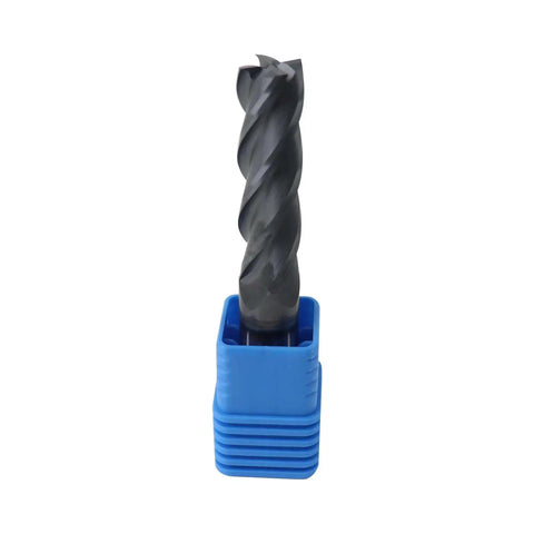 Carbide Long End Mill For Steels 9/16 Inch Shank And 2 Inch Length Of Cut, 4 Flute AlTiN Coated Square End Mill With 30 Degree Helix CNC Router Bit Zorqon.