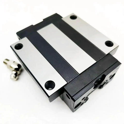 Top view of MSA30E Linear Guide Bearing Slider Block MSA30ESSFC Carriage For CO2 Laser Engraving Cutting Machine with bolts included.