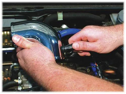 Installing Vacuum Sensor Adapter Kit for Modular Intake Systems with Universal Vacuum Line Fittings on engine