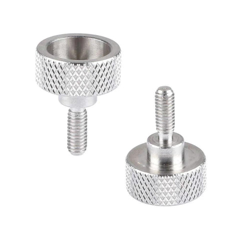 Standard M4 Button Head Cap Screw In Brass Nickel Plated Finish Thumb Screw Style With 9mm Thread Length Durable Hardware