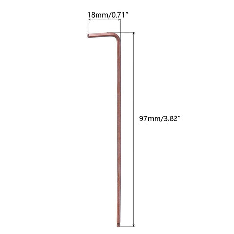 Image of Two Millimeter Ball End Hex Key Wrench Long Arm L Shape For Home Diy And Pro Grade Machine Repairing Durable S2 Steel Construction Rust Resistant 97mm Length Narrow Tip For Tight Spaces And High Torque Applications.