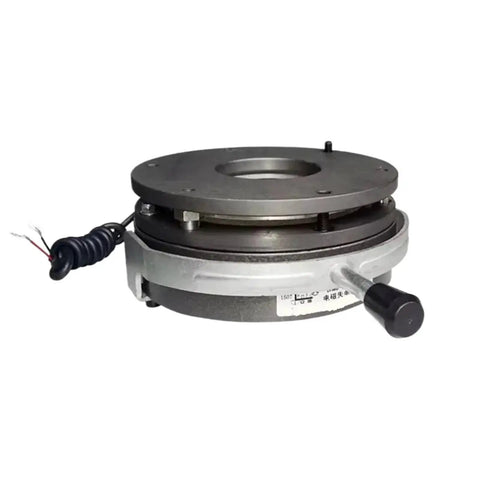 DHM8-14 power-off electromagnetic brake with gray metal housing, Amazon brand, front view