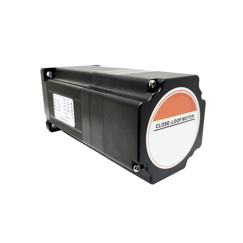 Closed Loop Stepper Motor With Encoder For Easy Servo Style Motion Control, side view showcasing industrial design and smooth acceleration