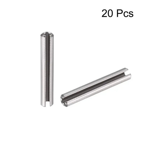 Slotted Spring Pin M3 X 12mm 304 Stainless Steel Split Roll Dowel Pins Plain Finish 20Pcs Grab And Go Quick Positioning And Durable