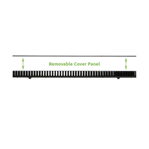 1 Channel Tooless Steel Vertical Duct Cable Manager For 34 Inch Rack With Tray Mount 19 Inch Rack Compatible Snap Hinge Cable Tray Cover