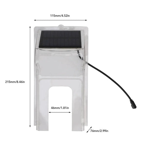 Sun Powered Doorbell Rain Cover No Fuss Shield With Transparent ABS Plastic Weatherproof For Standard Doorbells Easy Install