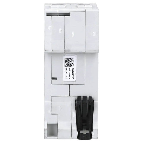 Front view of Residual Current Device FI Safety Switch DS201 B10 A 10A Single Unit 230V AC Type B Earth Leakage Trip, DIN-rail mount
