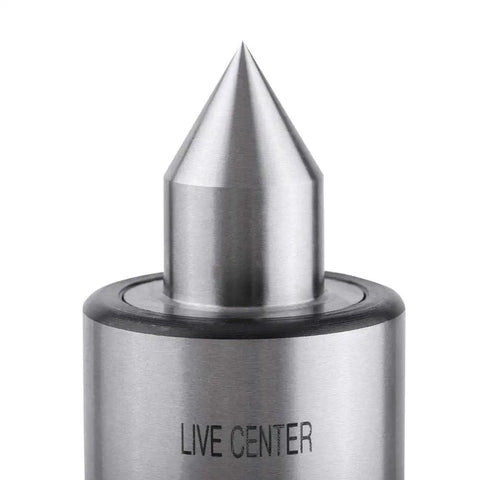 Close-up of Mt2 Precision Rotary Live Center For Lathe With Smooth Taper And Ultra Balanced Design Ideal For Medium Speed And Medium Load Metalworking