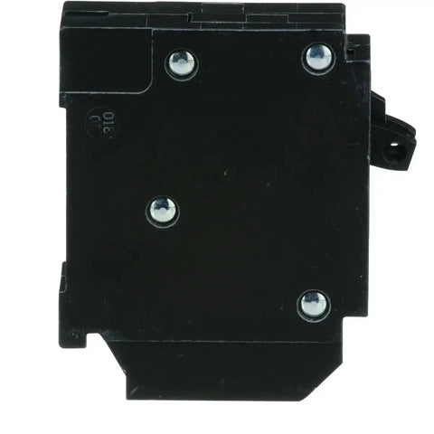 Side view of HOMT3015 Miniature Circuit Breaker for Home Panels With Thermal Magnetic Protection 15 Amp Heavy Duty, compact design.