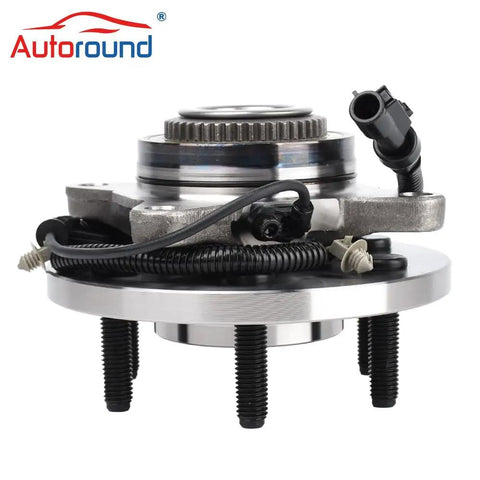 Front Wheel Hub And Bearing Assembly For 2009 2010 Ford F150 4WD 6 Lug ABS Front Axle Replacement close-up view