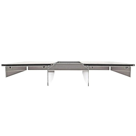 Front view of Signature Series Metal Fabrication Plate Bead Roller Table With Textured HPDE Top and deep countersunk hardware.