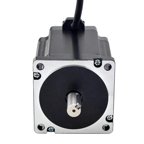 Front view of Nema 34 Stepper Motor With 8.5Nm Beefy Holding Torque, 6.0A Current, 14mm Key Way Shaft visible