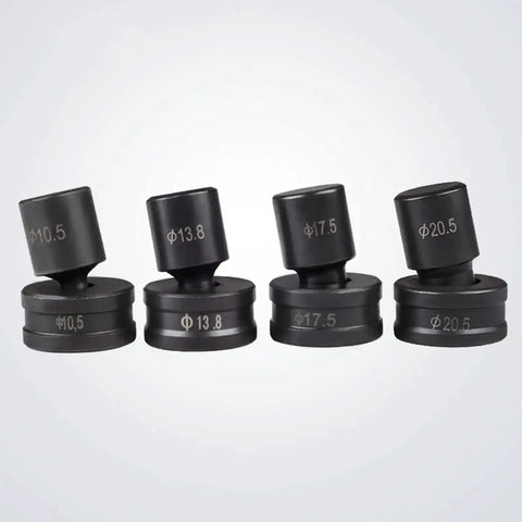 Hydraulic Round Hole Punch Die Set, alloy steel, multiple sizes, for metal stamping and sheet metal, compatible with CH-70/60 machines