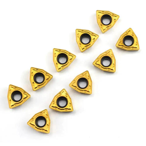 Pro Grade Carbide Turning Inserts WCMT06T304 WCMT32.51 Diamond 55 Degree Chipbreaker For CNC Lathe Turning, 10 Pack