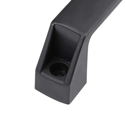 Close-up of Plastic Pull Handles 115mm Hole Centers for Luggage and Mechanical Equipment 4 Pack Black Durable Hard Plastic Replacement
