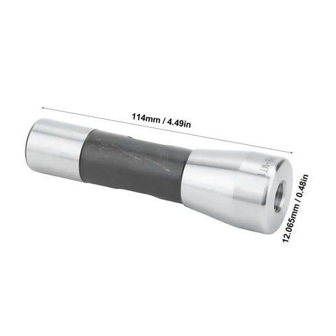 MT1 Reducing Spindle Adapter With Morse Taper Drill Sleeve, 114mm, Alloy Steel, Side View Showing Dimensions