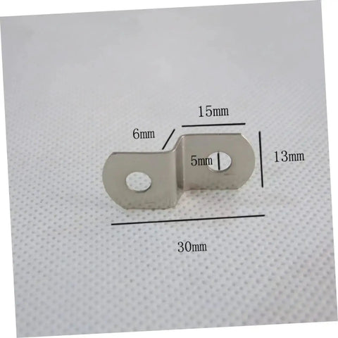 Metal connector with measurements for Picture Frame Hardware Kit With 150 Back Panel Connectors And Hanging Frames Small Melon Slices