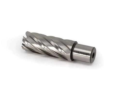 Heavy Duty Fifteen Sixteenth Inch Annular Cutter for Magnetic Drill Press with Two Inch Cutting Depth and Three Quarter Inch Weldon Shank