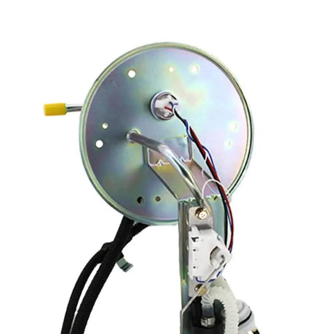 Close-up view of Ford Fuel Pump Assembly That Fits Crown Victoria Lincoln Town Car Mercury Grand Marquis Marauder 2003 2004 V8 4.6L Gas Replace E2336S 4W1Z9H30 Plug And Play Direct Fit Replacement With Verified Compatibility And Durable Build showing top connections and wiring.