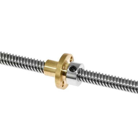 8mm Shaft Lock Collar Set for T8 Lead Screws Stainless Steel 14mm Outer Diameter 8mm Inner Diameter, Rustproof, Easy Install, 10 Pack shown