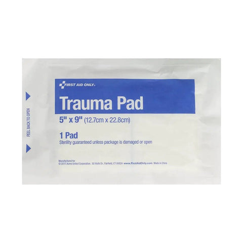 OSHA Compliant 191-Piece First Aid Kit For Business, Home, And Car With Color-Coded Unitized Boxes, trauma pad packaging